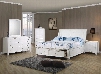 400239TSET6 Sandy Beach 6 Pc Twin Bedroom Set in White Finish (Bed 2x Nightstand Dresser Mirror and