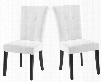 LC3142SIMFWH Set of 2 Tuxford Side Chairs with Button-tufting Detail and Fabric Finish in