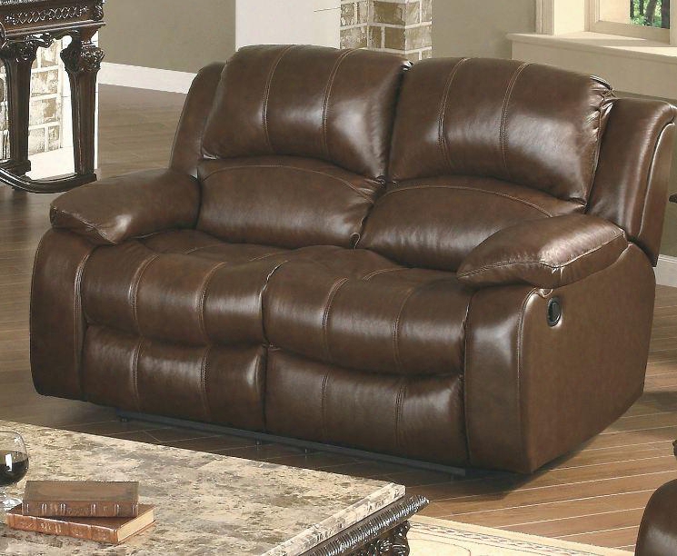 Se8251l-br Sebastian 64" Recliner Loveseat In Dark