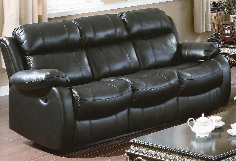 We9918s-bk Weston 82" Recliner Sofa In