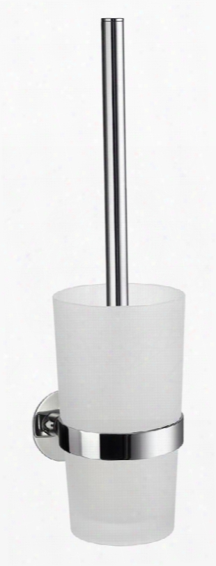 Yk333 Time Series: Chrome Toilet Brush With Frosted Glass