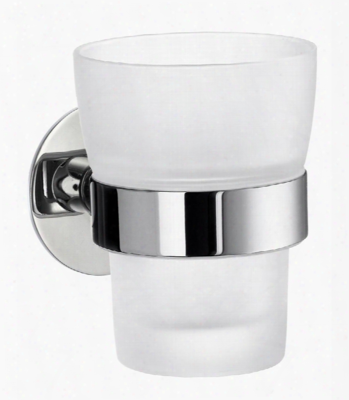 Yk343 Period Series: Frosted Glass Tumbler W/ Wall Mount