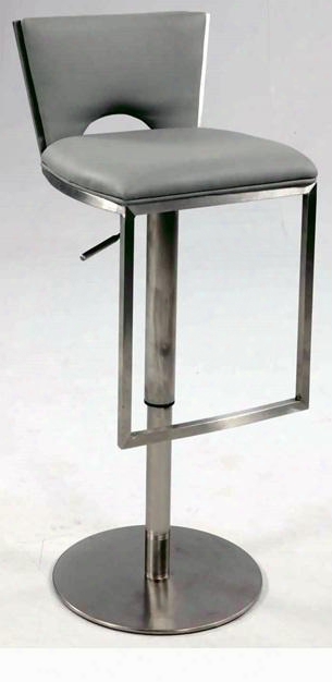 0516-as Low Back Upholstered Pneumatic Gas Lift Adjustable Height Stool In