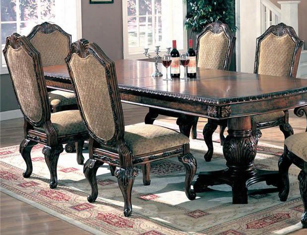 100131set5 Saint Charles 5 Pcs Dining Set (table And 4 Chairs) By Coaster