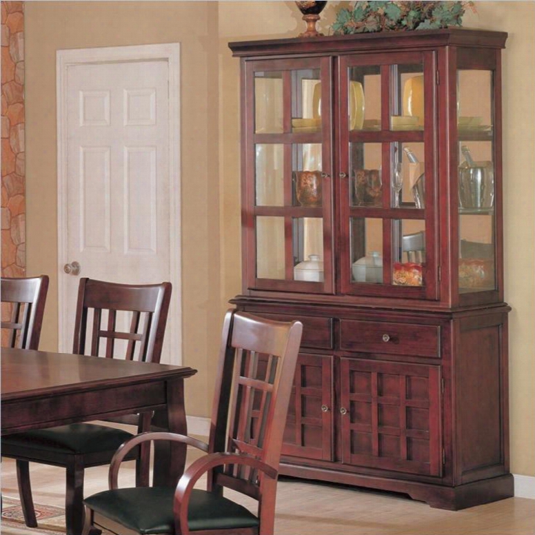 100504 Nehouse Buffet And Hutch China Cabinet In Cherry