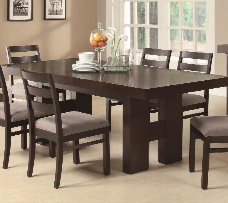 103101set5 Dabny 5 Pcs Cappuccino Dining Set (table And 4 Chairs) By Coaster