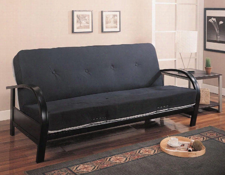 300159 Contemporary Black Metal Futon