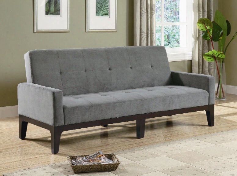 300229 Gray Microfiber Sofa Bed By Coaster