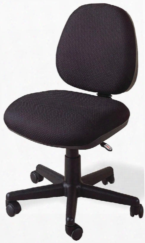 4200 Office Chairs Casual Fabric Office Task Chair With Plush Back Soft Black Fabric And Adjustable Height Gas Lift In