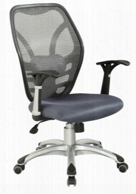 4220-cch Office Chair With Mesh Seat And Back Pneumatic In