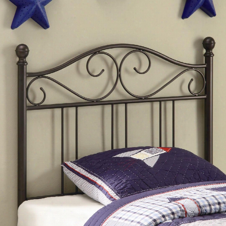 450103t Transitional Twin Metal Headboard By Coaster