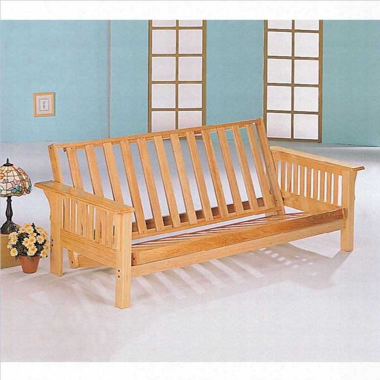 4838 Full Size Futon Frame In Natural