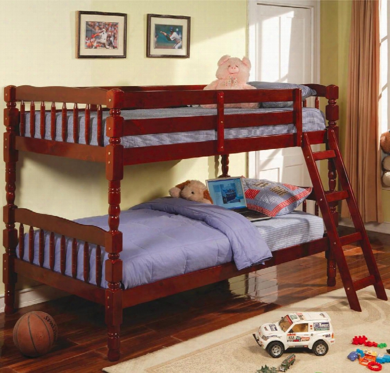 5040ch Corinth Twin Bunk Bed With Ladder By