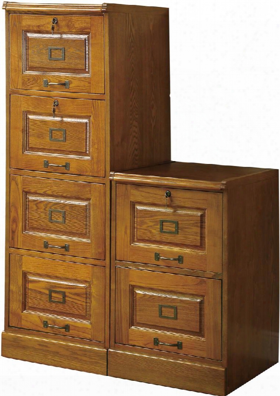 5317n Palmetto Oak File Cabinet With 2 Drawers By Coaster