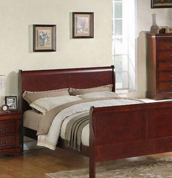 80411/80412 Lewiston King-sized Panel Bed With Large Headboard And Bail & Swag Hardware In Deep