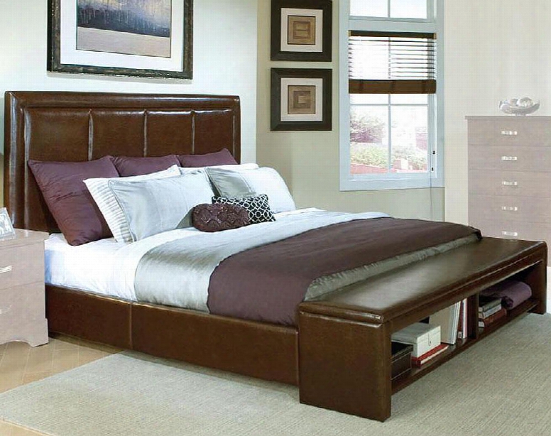 93951a Melrose Queen Size Upholstered Bed In