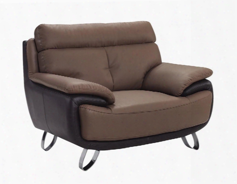 A159-ch Cassie Bonded Leather 48"-length Chair In