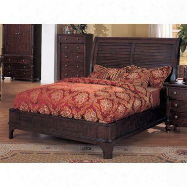 Ed6661k Edinburgh King Panel Bed In Dark Brown