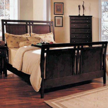 Gv3501k Giovanna King Sleigh Bed In Cappuccino
