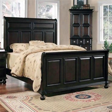 Ma6351k Marlon King Panel Bed In Cappuccino