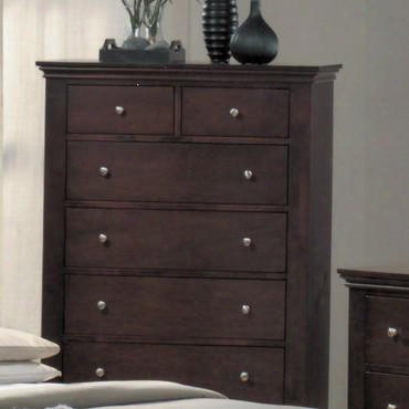 Mn4030ch Montgomery 6 Drawer Chest In Cappuccino