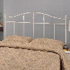 300183QF Full/Queen Cottage White Metal Headboard by Coaster