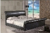 MN4023K Montgomery King Bicast Sleigh Platform Bed in a Chocolate