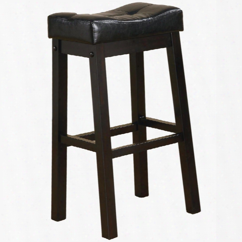 Sofie 120520 29" Bar Stool With Tufted Button Accents And Upholstered