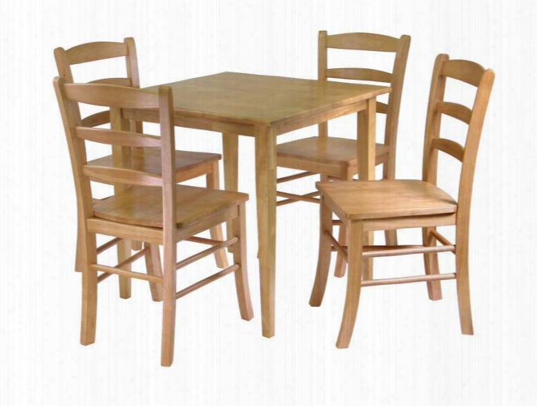 34530 Groveland 5-pc Dining Table With 4 Chairs In Light Oak