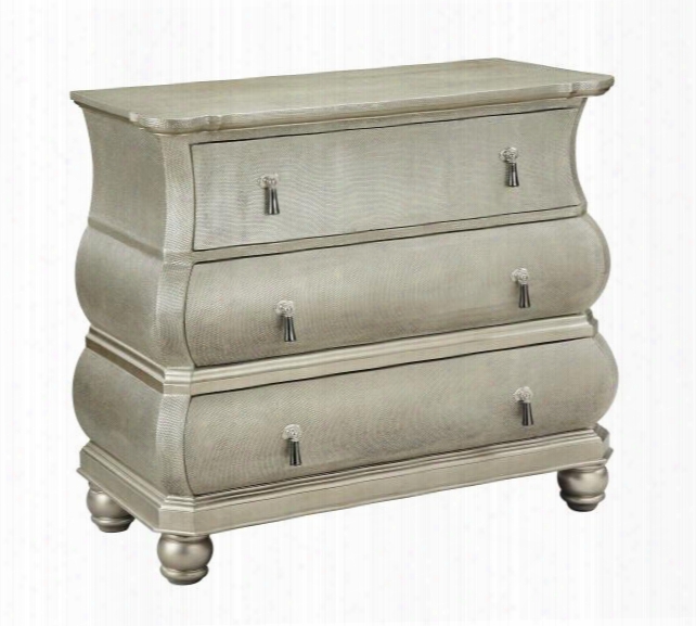 75796 Bombe Chest With Three Drawers: Textured