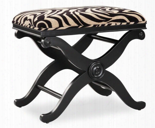 80969 Accent Seating Collection Stool In Zebra