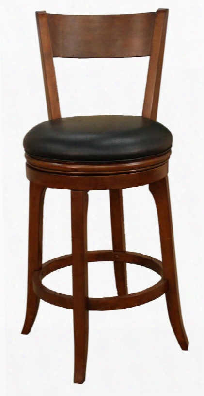 Autumn Series 100646sd 30" Traditional Bar Stool With 3" Cushion Heavy Duty Construction Full Bearing Swivel Integrated Seat Back And Floor Glides In
