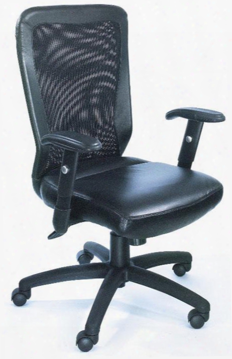 B580 41" Executive Chair With Web Back Seat Height Adjusment Adjustable Tilt Tension Control Hooded Double Wheel Casters And Adjustable Heights In