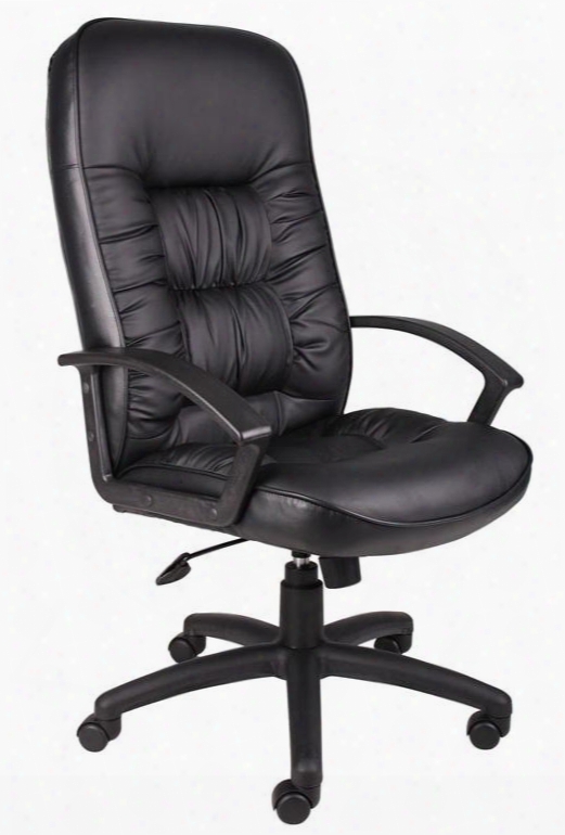 B7302 46" High Back Exec Utive Chair With Knee Tilt Extra Thick Seat And Back Cushion Adjustable Tilt Tension Control Upright Locking Control And Durable