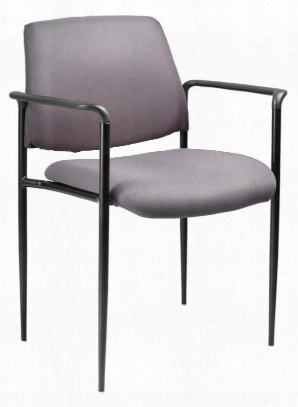 B9503-gy 31" Contemporary Square Back Diamond Stacking Chair With Arms Powder Coated Steel Frames Tapered Legs Molded Arm Caps And Waterfall Seat In Gray