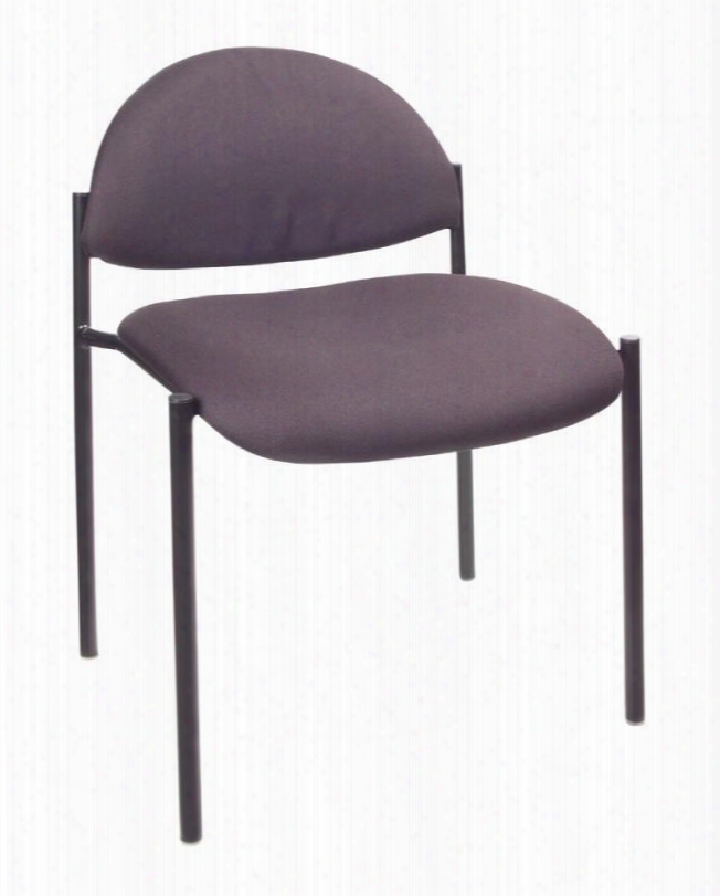 B9505-gy 31" Diamond Stacking Chair With Powder Coated Steel Frames Tapered Legs And Waterfall Seat In Gray Fabric