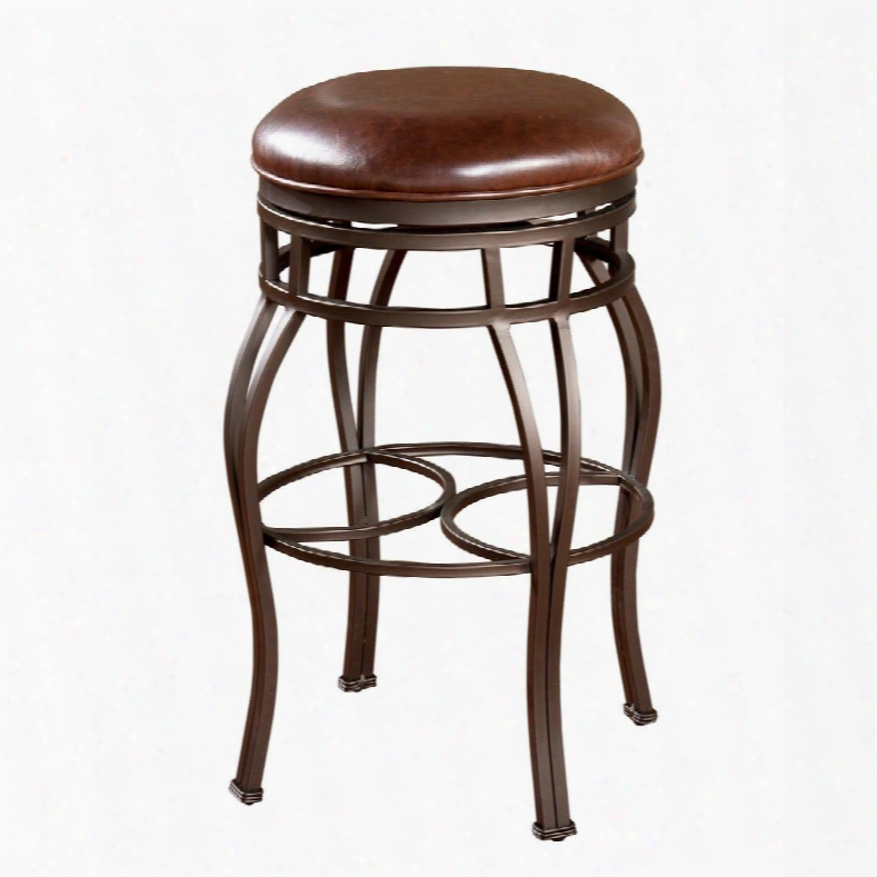 Bella Backless Series 134715pp-l32.2 34" Traditional Tall Bar Stool With Full Bearing Swivel 3" Seat Cushion And Adjustable Leg Levelers Finished In Pepper