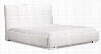 Amelie Collection 800211 84" King Bed with Tufted Detailing Leatherette Upholstery and Block Feet in