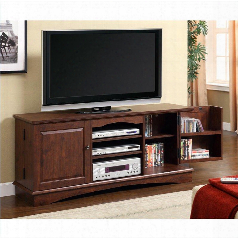 Wq60c73tb 60 Brown Wood Tv Stand