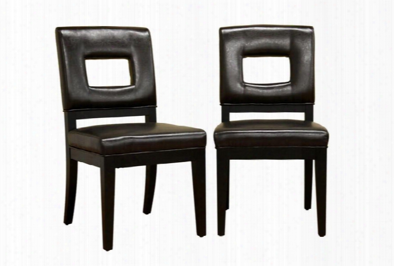 Y-765-001-1 Faustino Series Leather Dining Chair In