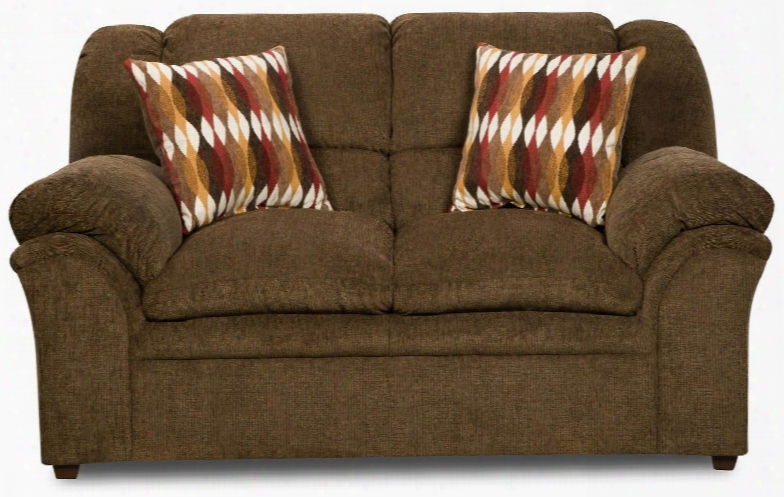 1720-02veronachocolate 69" Loveseat With Pillow Top Seat Cushions Made In The U.s.a. Toss Pillows Included Hardwood Lumber Frames Padded Arms Microfiber