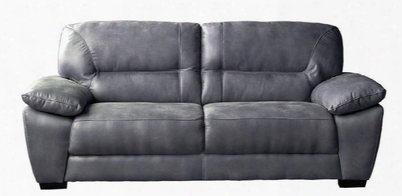 Avanti Avantisodg 83" Soft-touch Fabric Sofa With Overstuffed Arm Design Two Over Two Design And Wood Leg In Dark