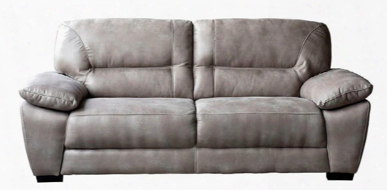 Avanti Avantisota 83" Soft-touch Fabric Sofa With Overstuffed Arm Design Two Over Two Design And Wood Leg In