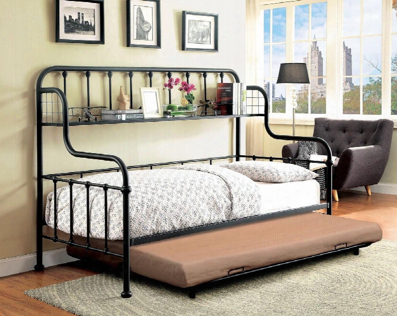 Carlow Collection Cm1611bt 2 Pc Daybed Set With Twin Size Daybed + Trundle In Black