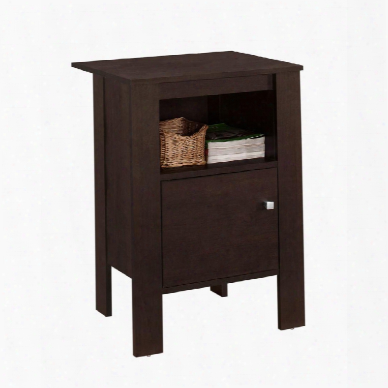 I 2135 17" Night Stand With One Open Shelf And One Door In