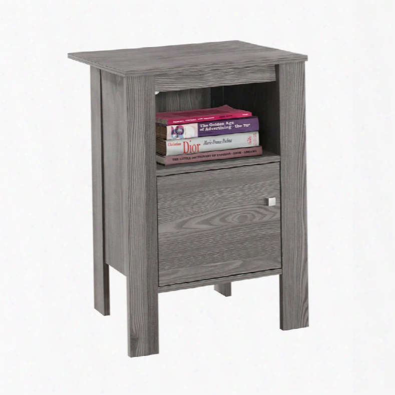 I 2138 17" Night Stand With One Open Shelf And One Door In