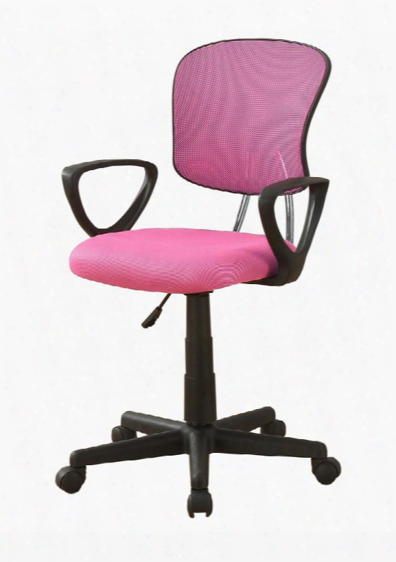 I 7263 33" - 38" Place Of Business Chair With Mesh Fabric Ergonomic Curved Backrest And Adjustable Elevation In