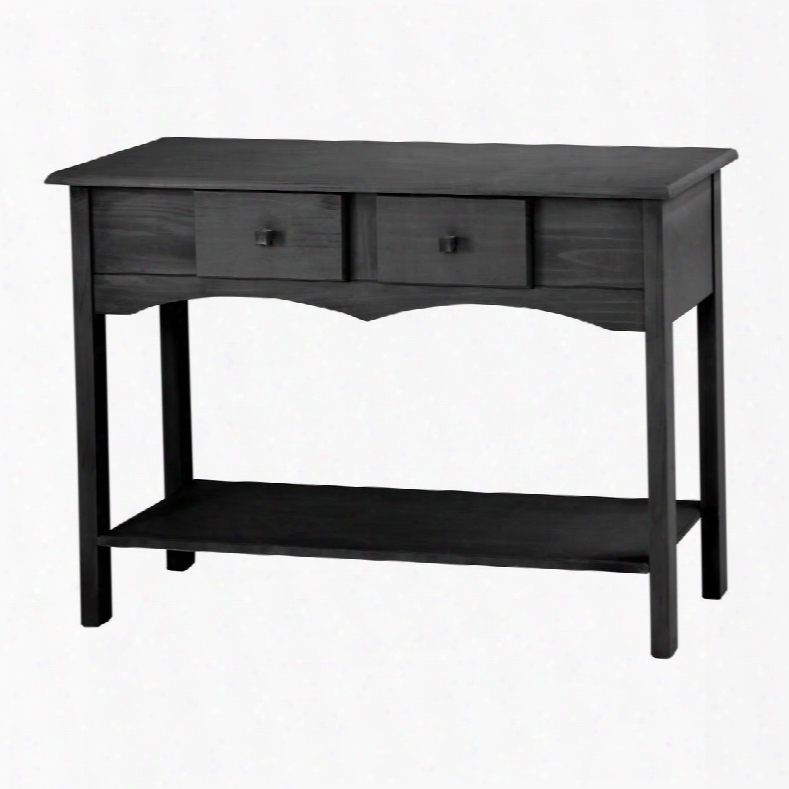 Jay 2.0 Collection Cs51007 49" Sideboard Entryway With 2 Full Extension Drawers And Lifted Base In Black