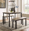 159356 Tool Less Collection Boltzero Dining Table with 2