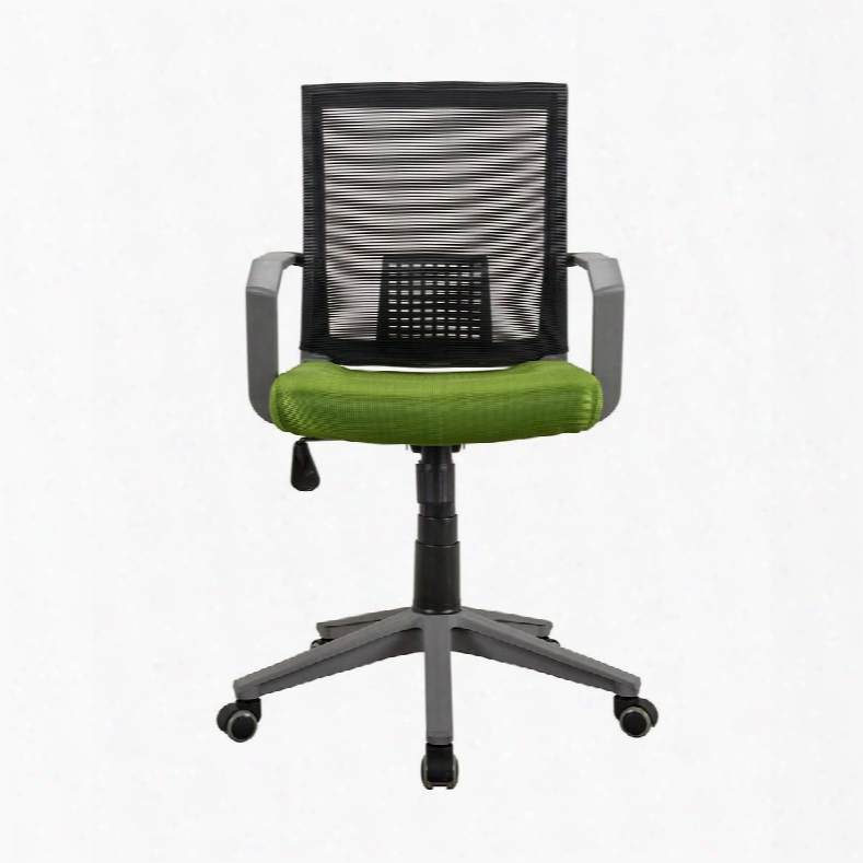 Rta-2918-grn Rolling Mesh Office Task Chair With Arms Amd